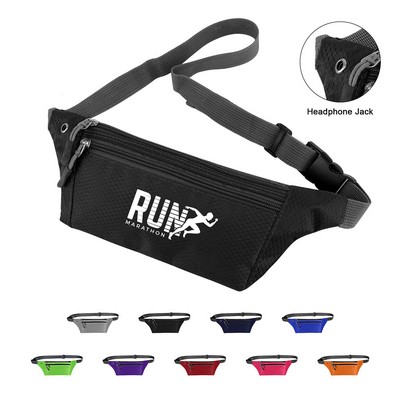 3 Zippered Running Belt Bag